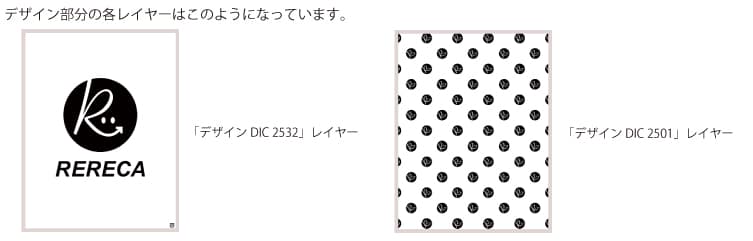 デザイン部分の各レイヤー